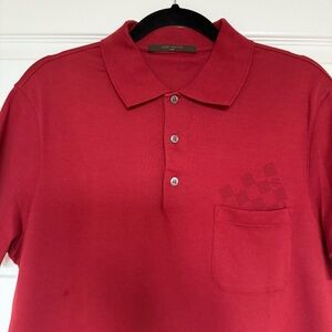 Louis Vuitton Burgundy Polo Shirt